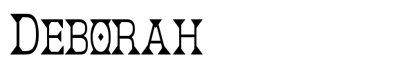 Deborah font preview